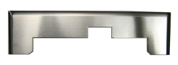 RVS afwerking plintafzuiging voor centrale stofzuigers